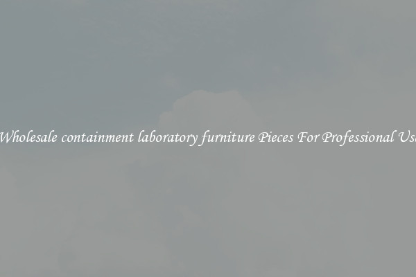 Wholesale containment laboratory furniture Pieces For Professional Use