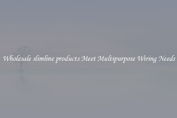 Wholesale slimline products Meet Multipurpose Wiring Needs