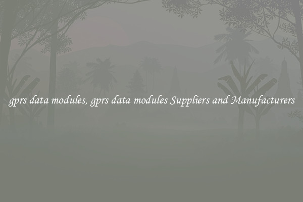 gprs data modules, gprs data modules Suppliers and Manufacturers