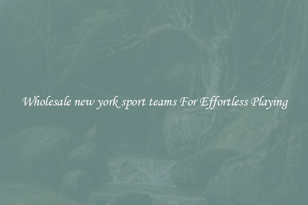 Wholesale new york sport teams For Effortless Playing