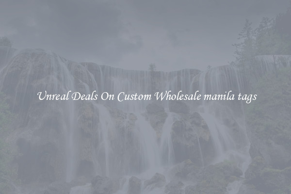 Unreal Deals On Custom Wholesale manila tags