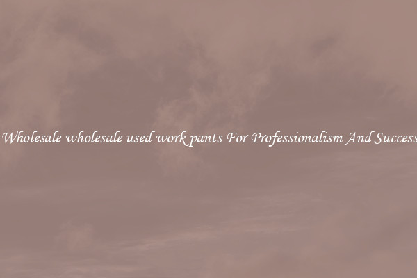 Wholesale wholesale used work pants For Professionalism And Success