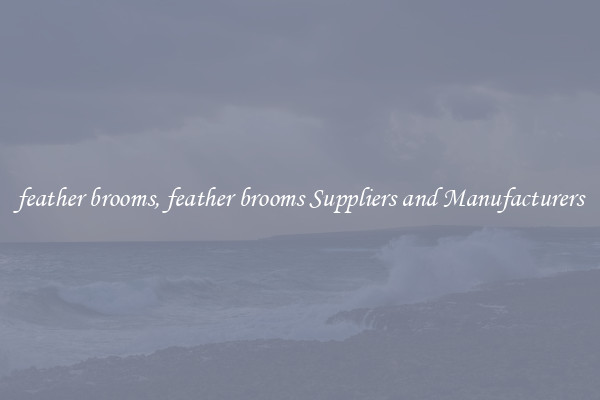 feather brooms, feather brooms Suppliers and Manufacturers