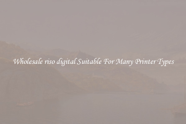 Wholesale riso digital Suitable For Many Printer Types