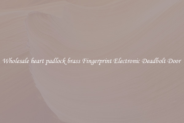 Wholesale heart padlock brass Fingerprint Electronic Deadbolt Door 